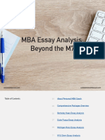 Personal MBA Coachs Beyond The M7 Essay Analysis E Book 2023 2024