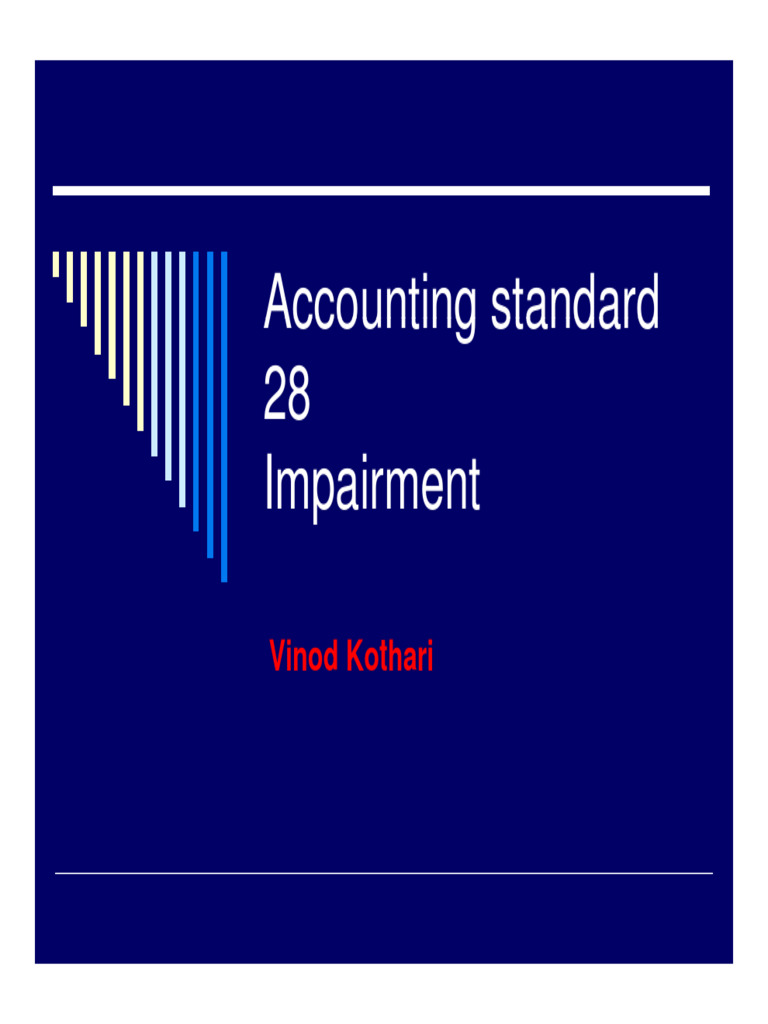 AS 28: Impairment of Assets Explained | PDF | Depreciation | Financial ...
