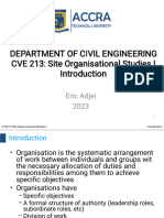 CVE213 Organisational Studies 1