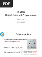 Object Oriented Programming 3