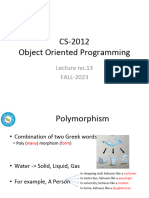Object Oriented Programming 3