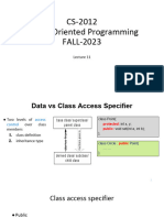 Object Oriented Programming 1