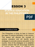 Lesson 3: Science Education in The Philippines