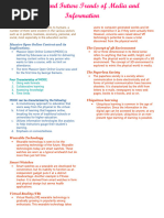 Current and Future Trends of Media and Information