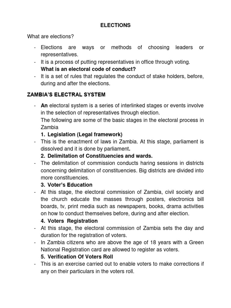 ELECTIONS | PDF | Voting | Elections