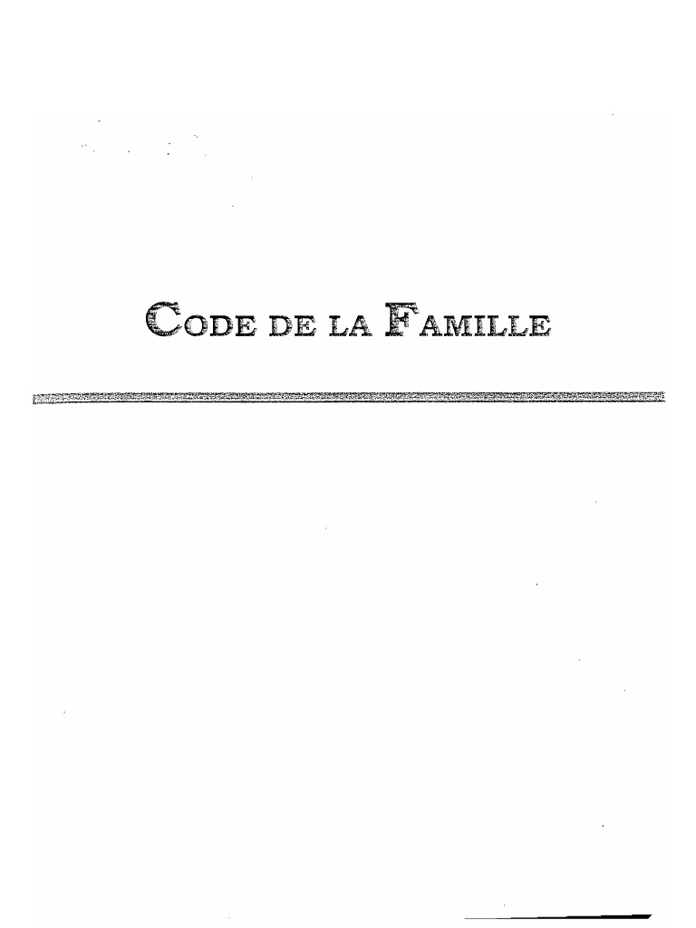 Congo Code 1984 Famille PDF