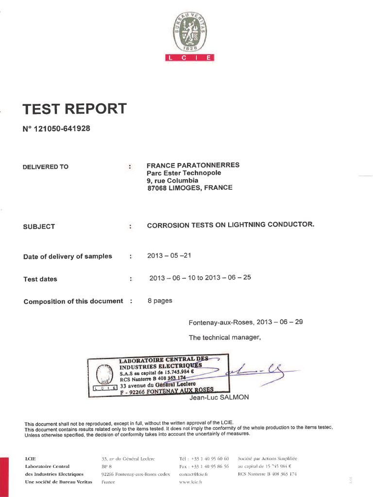 Sulphurous Humid Atmosphere Test Atmosphere | PDF