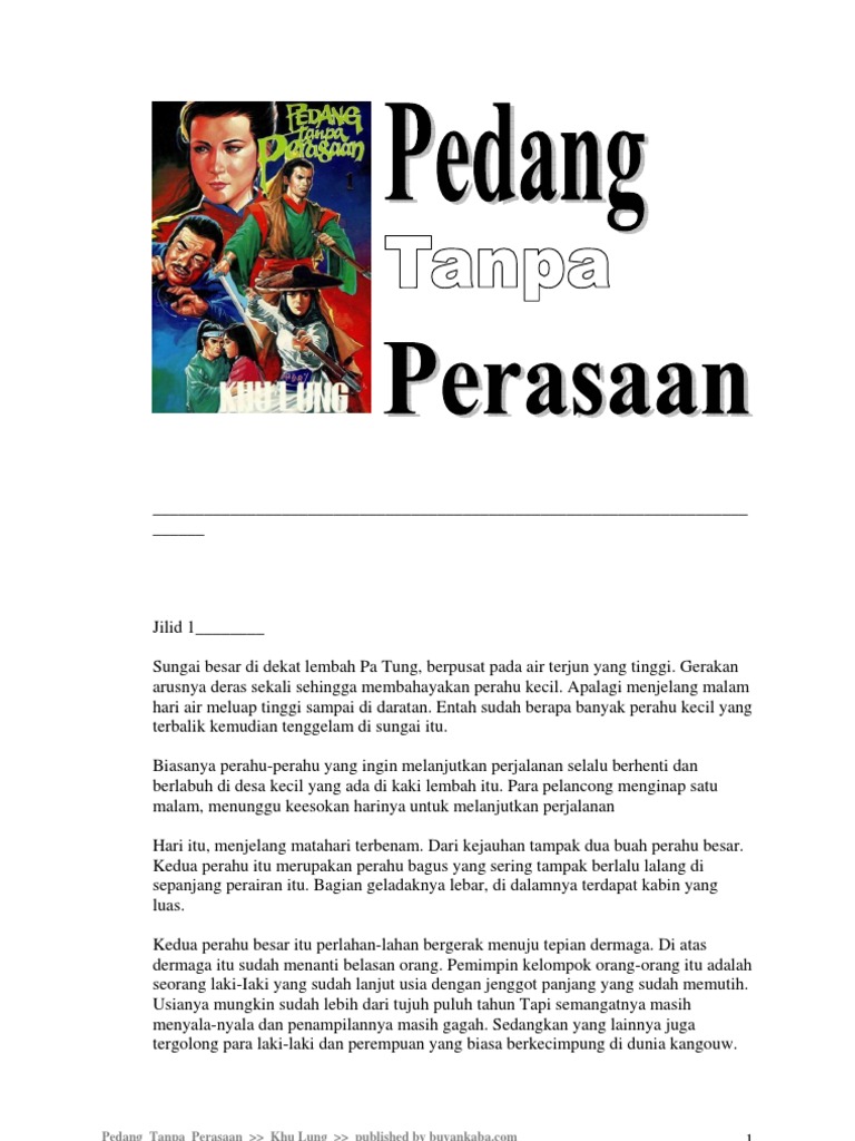 Pedang Tanpa Perasaan Pedang Tanpa Perasaan