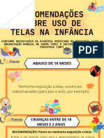 Recomendação Do Uso de Telas - Fonoaudiologia