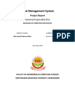 Project Report of Hotel Mangement System