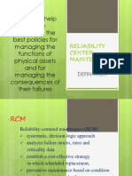 Process To Help People Determine The Best Policies For Managing The Functions of Physical Assets and For Managing The Consequences of Their Failures