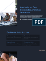 Aportaciones para Sociedades Anonimas Guatemala