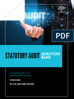 Statutory Audit Masterclass by CA Shivam Palan - Interview Question Bank - CA Monk
