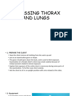 Assessin Thorax and Lungs