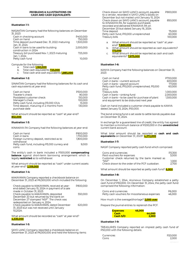 Problems Cce | PDF | Banks | Transaction Account