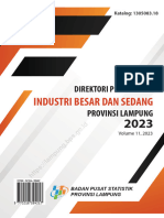 Direktori Perusahaan Industri Besar Dan Sedang Provinsi Lampung 2023