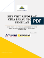 Site Visit Report at Cima Bahau