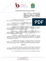 RESOLUÇÃO CFO-197, de 29 de Janeiro de 2019