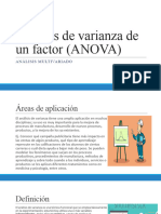 Analisis de Varianza de Un Factor ANOVA