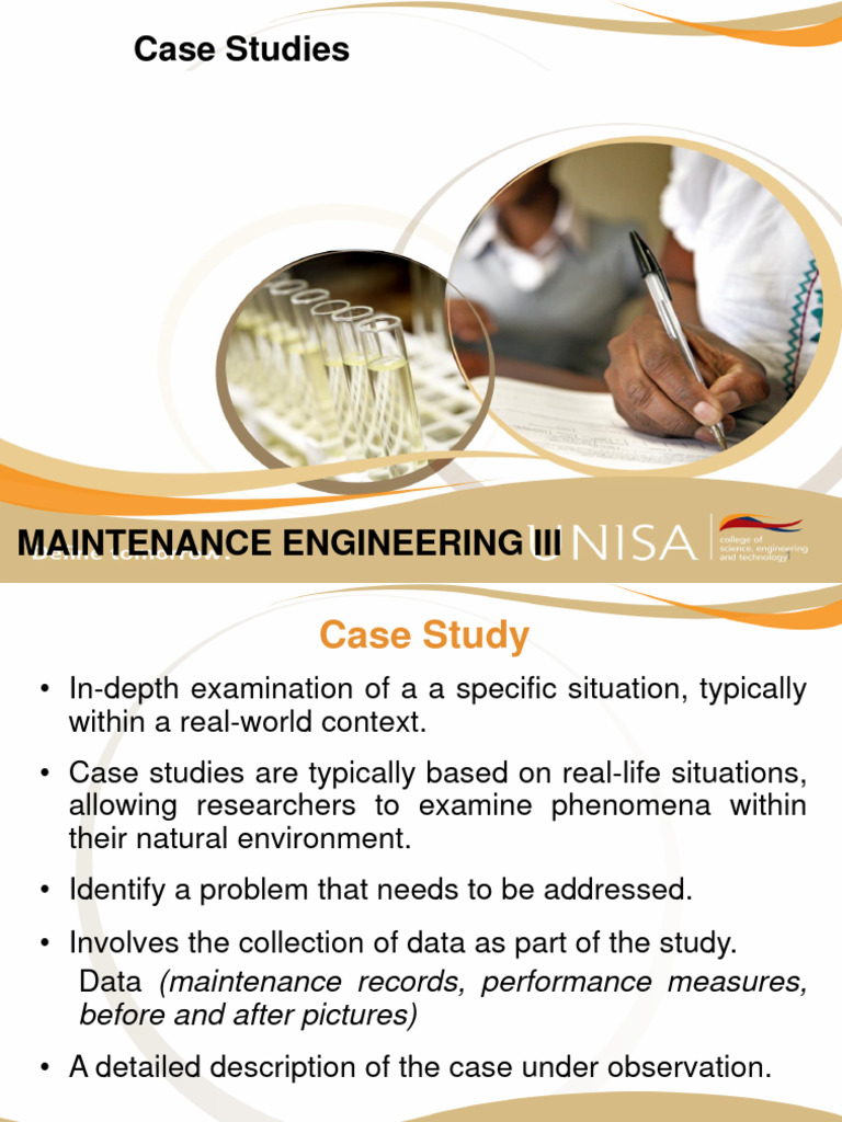 Case Study Guide for Maintenance Engineering | PDF