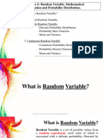 Random Variable, Mathematical Expectation