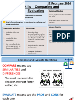 Exam Skills 3 Comparing and Evaluating