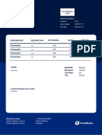 Word Invoice Template For US Template 11