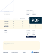 Word Invoice Template For US Template 08