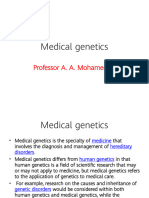 Medical Genetics - Prof. Mohammedani