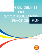 ASEAN Guidelines On Good Regulatory Practices2