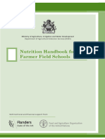 FFS Nutrition Handbook FAO Malawi