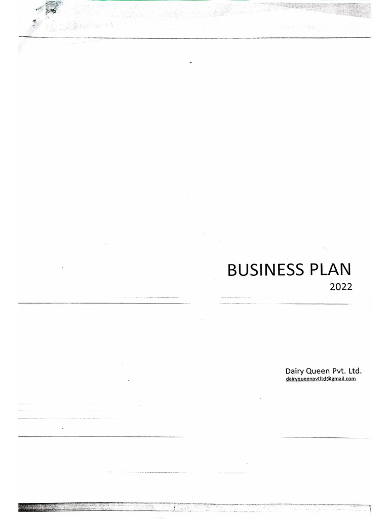 Ice Cream Making Business Plan PDF