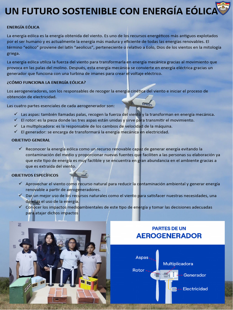 Proyecto de Energía Eólica para Niños | PDF | Energía eólica | Energía ...
