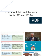 20 - What Was Britain and The World Like in 1901