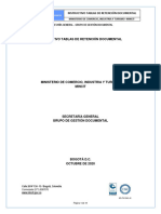 Instructivo Elaboracion Implementacion y Publicacion Tablas de Retencion Documental MinCIT Vs 2