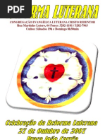 Programa de Culto Reforma Luterana Praça João Correa 2007