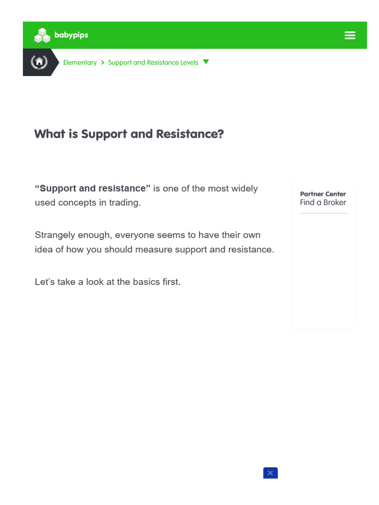 Learnforexsupport and Resistance | PDF | Foreign Exchange Market | Prices