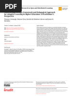 Constructing A Design Framework and Pedagogical Approach For Adaptive Learning in Higher Education: A Practitioner's Perspective