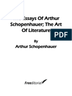 The Essays of Arthur Schopenhauer The Art of Literature