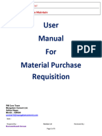 PM User Manual Format Material PR