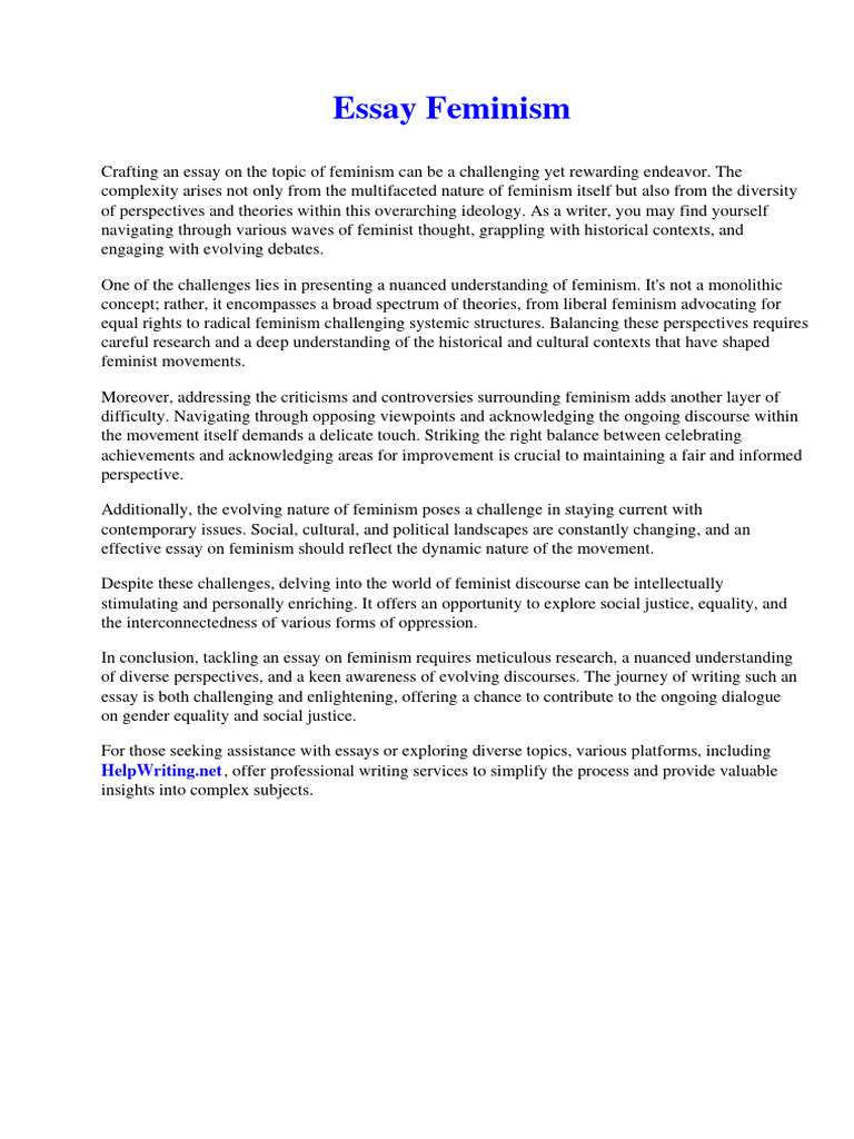 Feminism intelligence overview