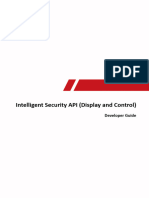 Intelligent Security API (Display and Control) : Developer Guide