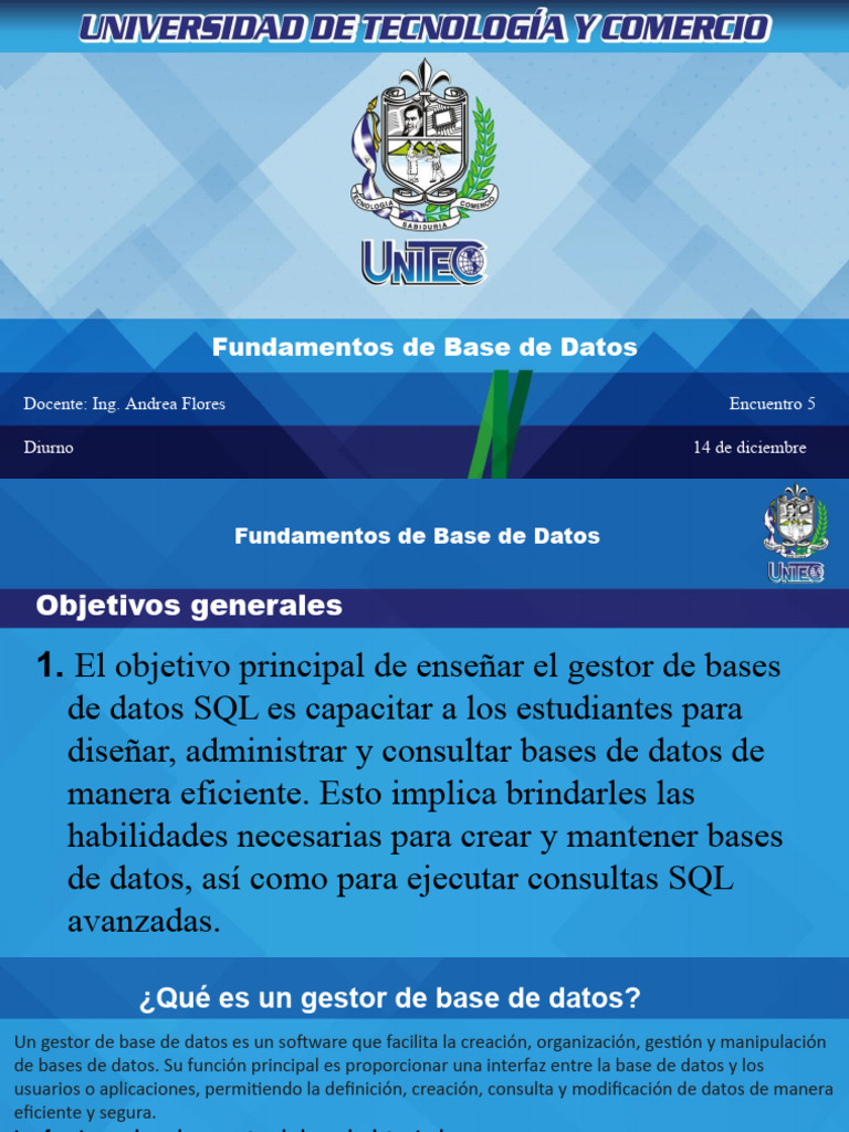 Fundamentos de SQL Server y su Gestión | PDF | Servidor SQL de ...