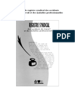 Modèle de Registre Syndical Des Accidents de Travail Et Des Maladies Professionnelles