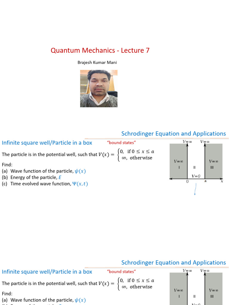 Pyl101 QM L1 | PDF | Wave Function | Schrödinger Equation