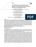 The Impact of Microcredit On Promoting Female Entrepreneurship: The Case of The Cooperative of Women Merchants in The Municipality of Gao