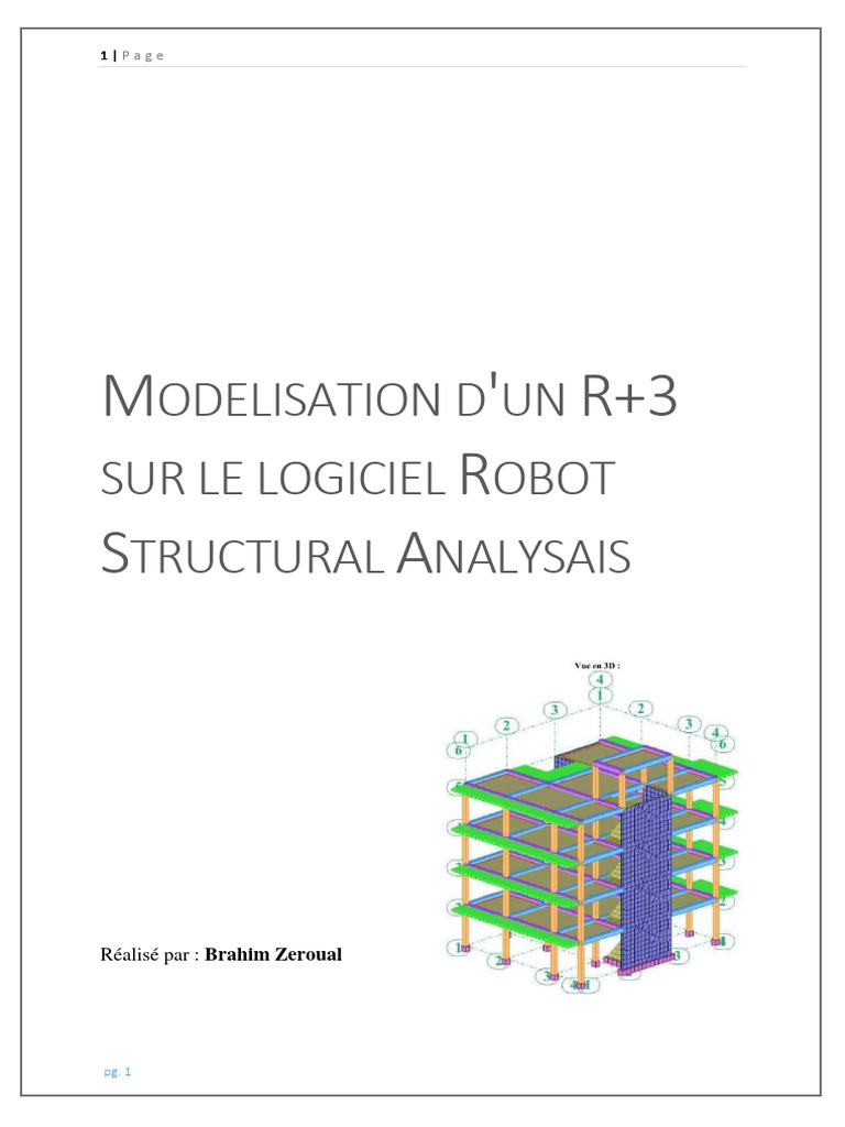 Modélisation R+3 avec Robot Structural Analysis | PDF | Logiciel | Sécurité