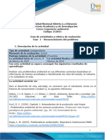 Guia de actividades y Rúbrica de evaluación - Unidad 1 - Fase 1 - Reconocimiento del problema