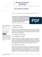 Biomaterials Journal: Material Microstructure and Phase Equilibria