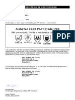 Alphatec-3000-Papr-Model-704 - Alphatec®-3000 Papr - Modelo 704 - Eu - Es - 20240214 - Declaration of Conformity